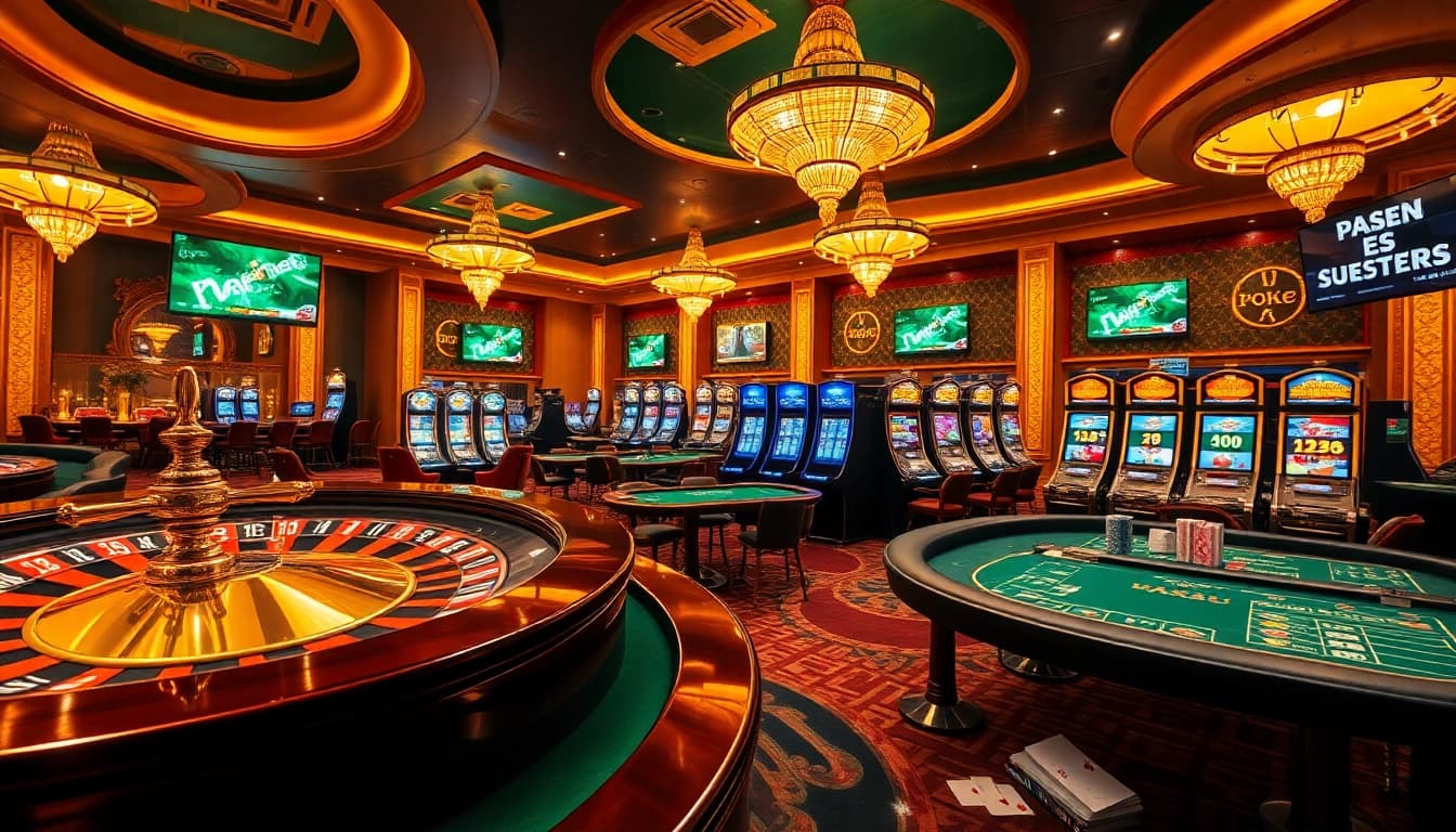 Découvrez l'excitation du casino en ligne argent réel France avec des éléments de casino vibrants.