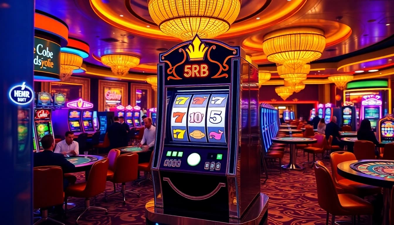 Rasakan kegembiraan mendebarkan dari slot depo 5rb dalam suasana kasino yang hidup.