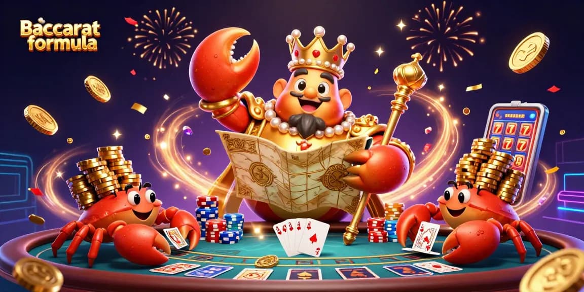 Experience the Baccarat formula with thrilling gameplay elements in an exciting 3D casino scene.