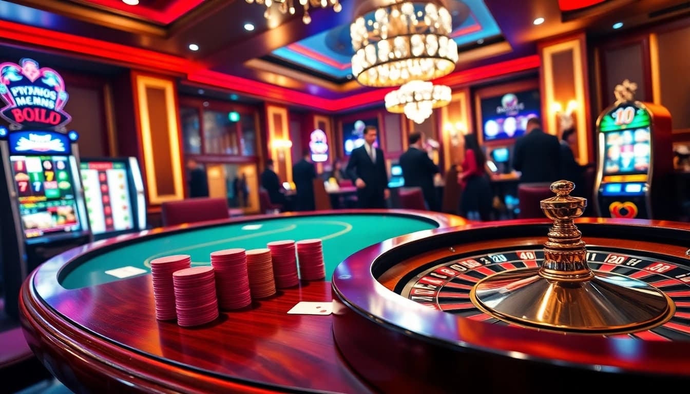 Découvrez l'excitation du casino en ligne argent réel France avec des tables de jeu vibrantes et des joueurs engagés.