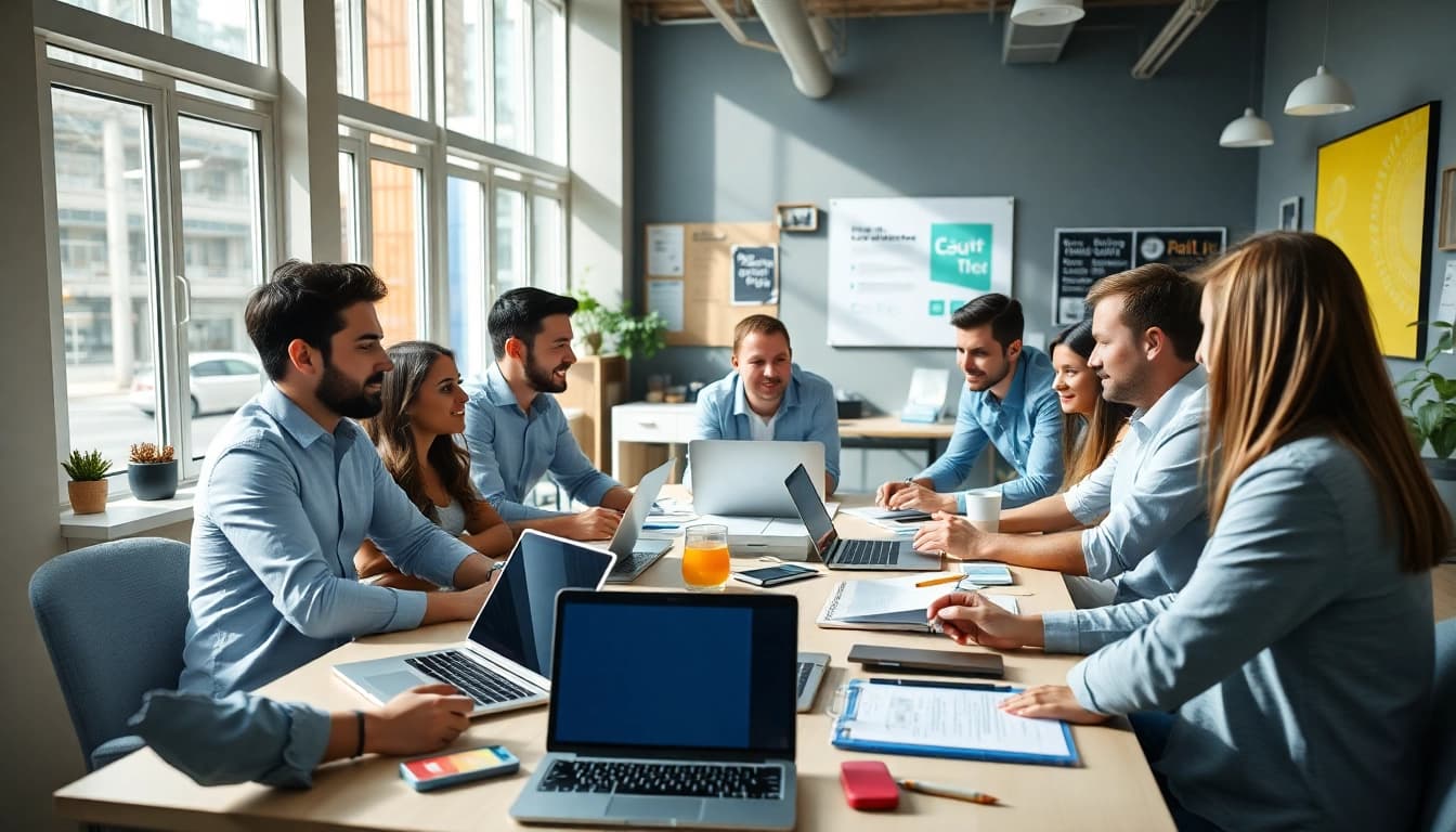 Marketing-Strategien entwickeln in einer kreativen Webdesign-Agentur