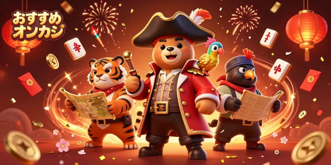 おすすめオンカジで遊ぶためのキャラクターたちと色とりどりのゲーム要素が盛り込まれた魅力的なビジュアル