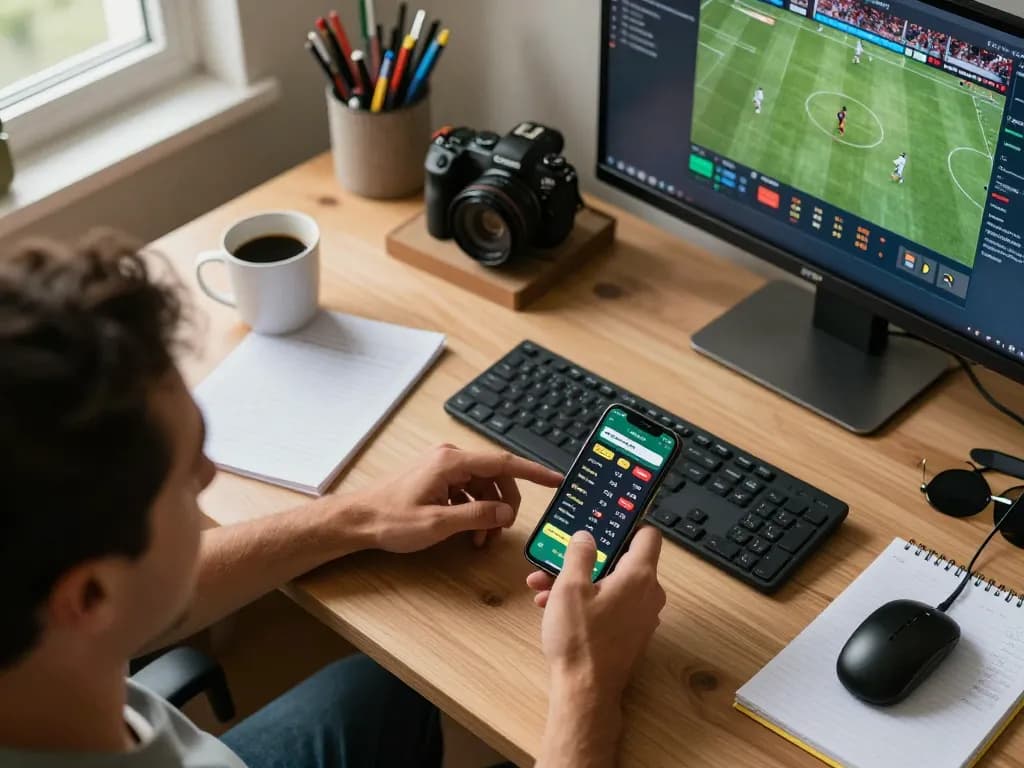 Engaging in sports betting on FUN79 app, showcasing dynamic odds and user interface