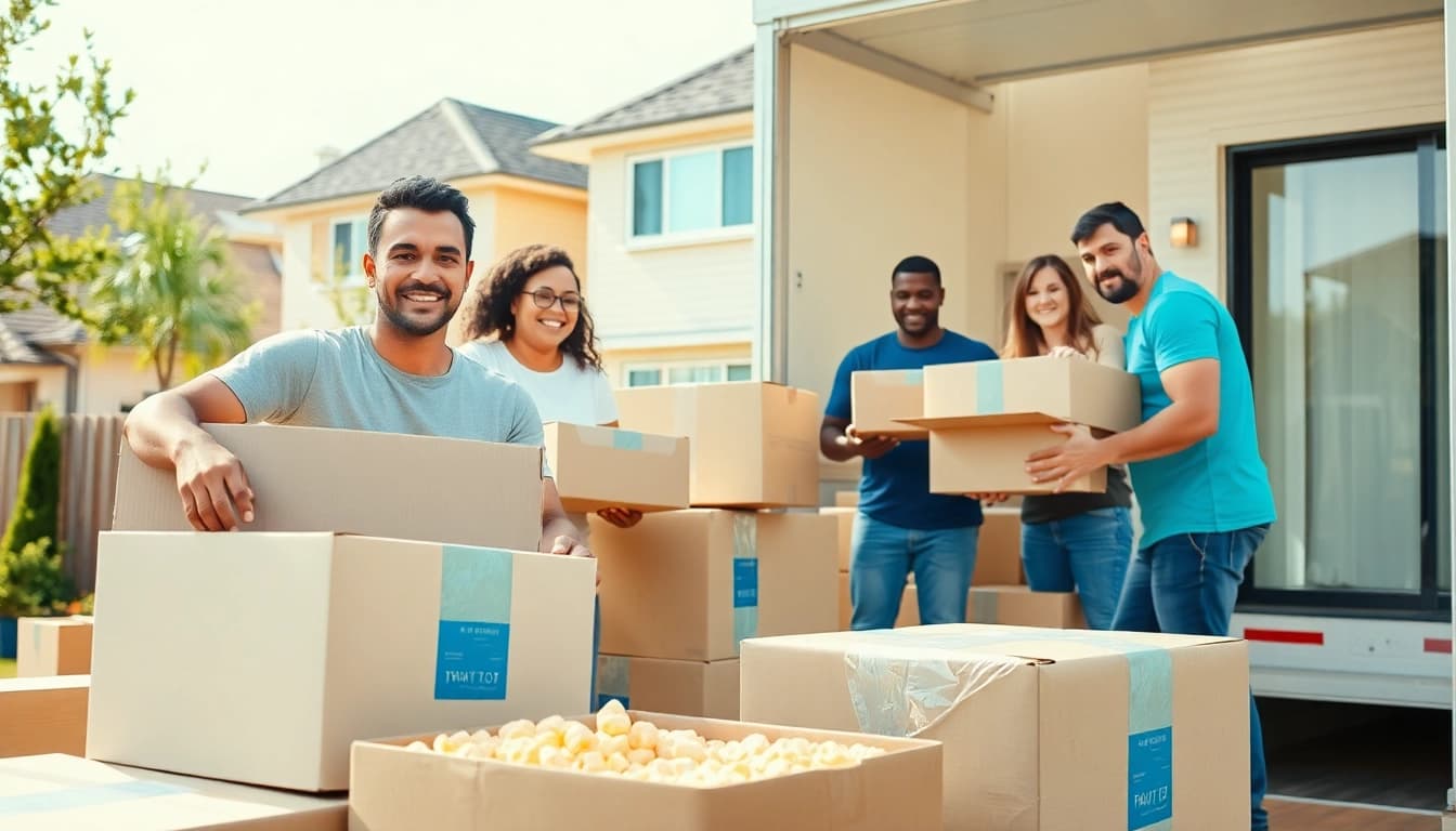 Experienced team providing Toronto moving services while efficiently packing and transporting items.