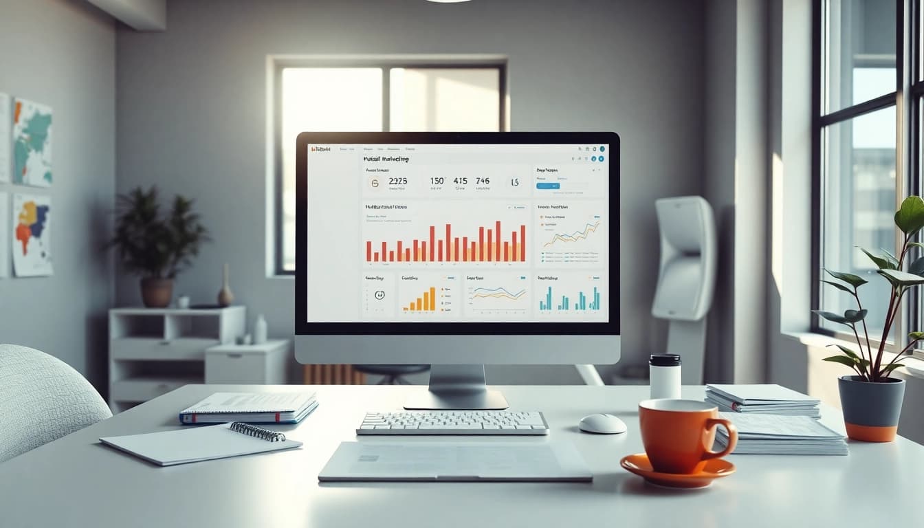 Optimize your marketing strategy with hubspot free analytics displayed on a computer screen.