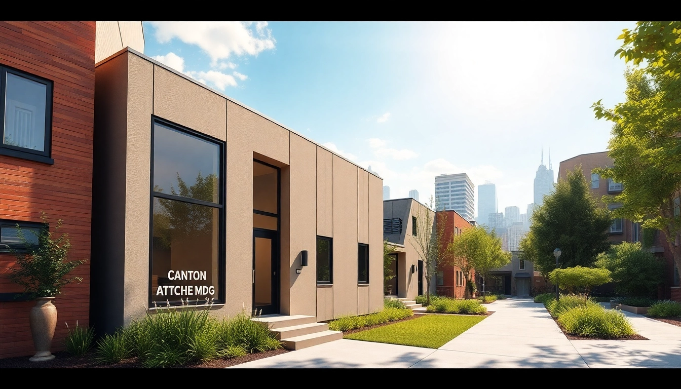 Canton Attached ADU showcasing modern architectural design with inviting greenery.