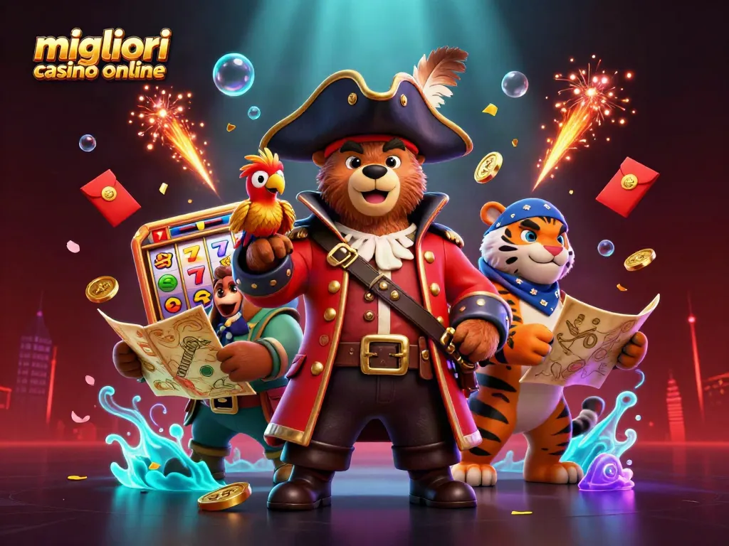 Scopri i migliori casinò online con l'orso capitano e il suo equipaggio di gioco