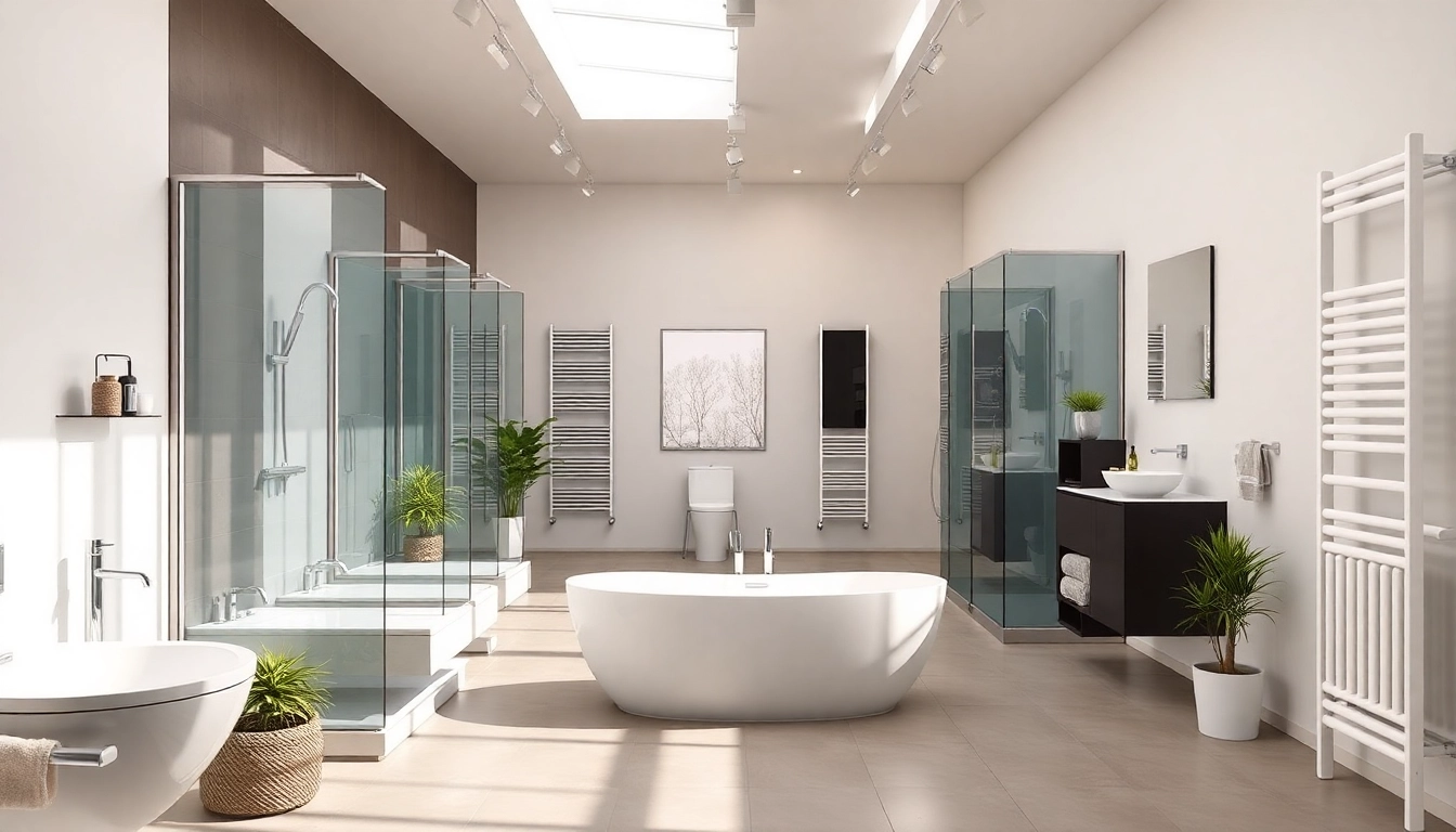 Sonni sanitär GmbH bietet hochwertige Badezimmerprodukte in einem modernen Showroom an.