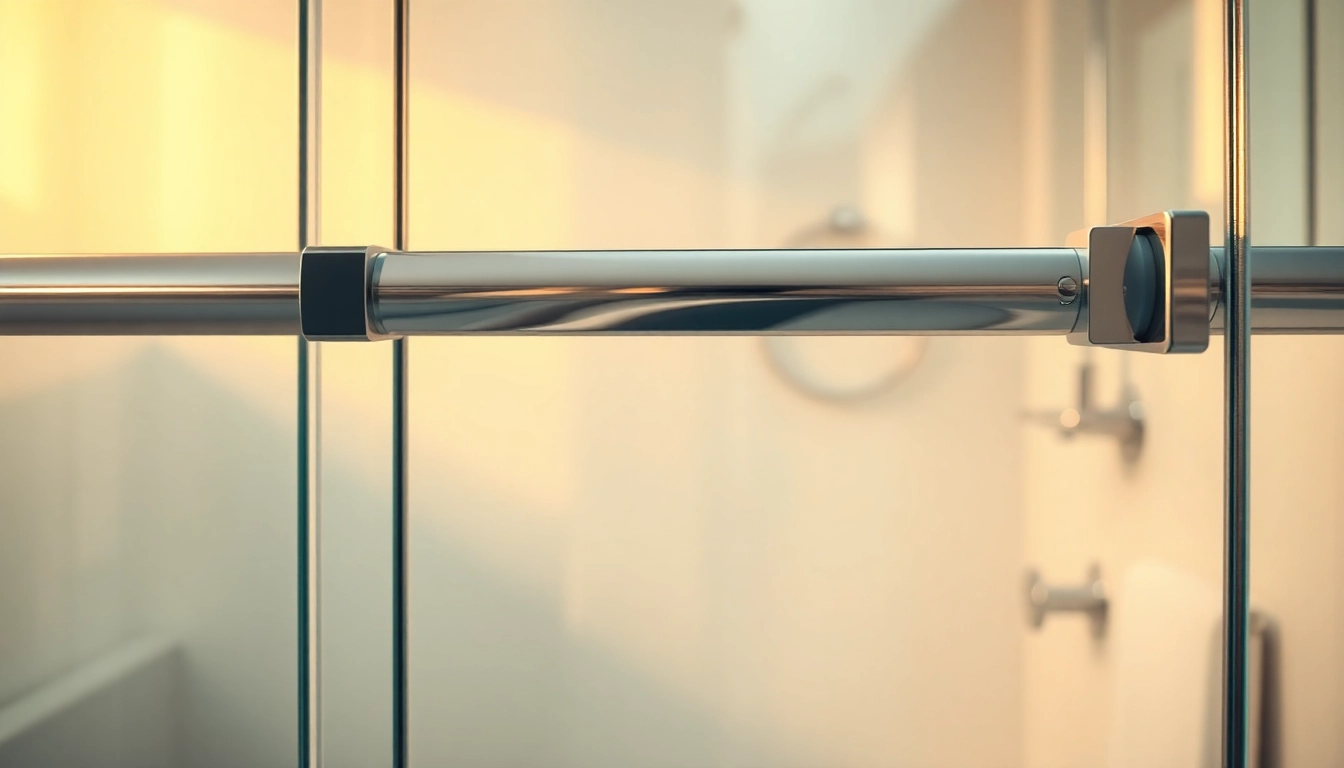 Elegant sliding shower doors enhancing a modern bathroom's aesthetic appeal.