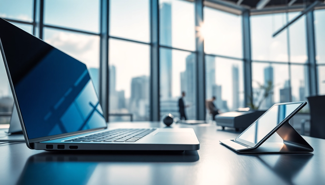 Showcasing Technology in a modern workspace with innovative devices.