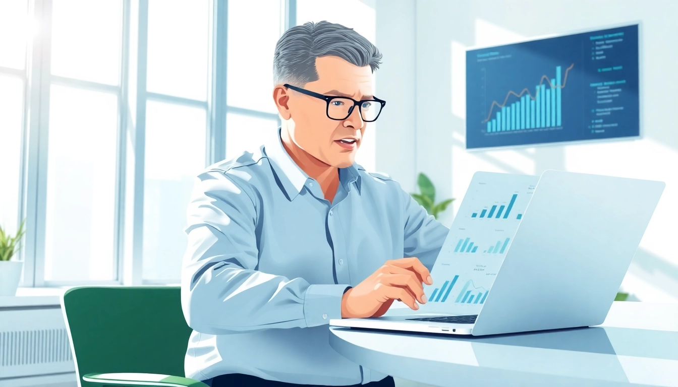 Analyzing competitor pricing strategy with detailed charts and graphs in a modern office setting.