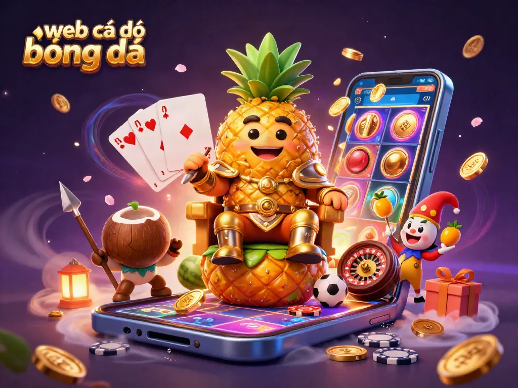 Trải nghiệm web cá độ bóng đá với hình ảnh sinh động về vua dứa cùng các nhân vật thú vị.