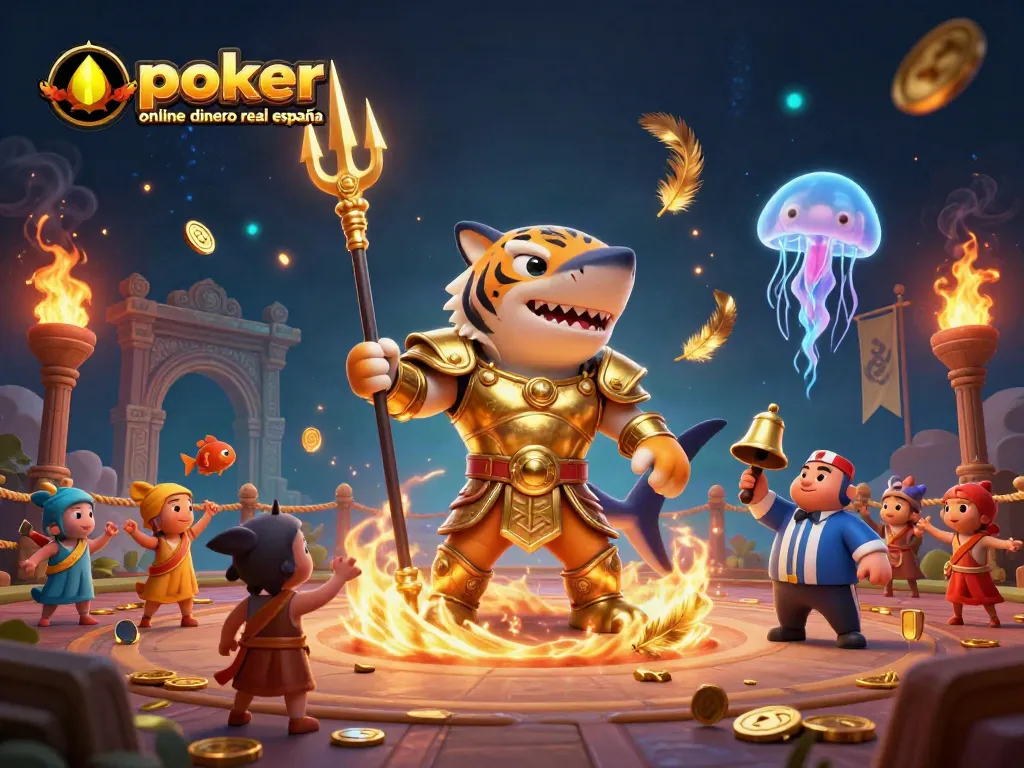 Juega al póker online con dinero real en España, sumérgete en una emocionante partida bajo el mar.