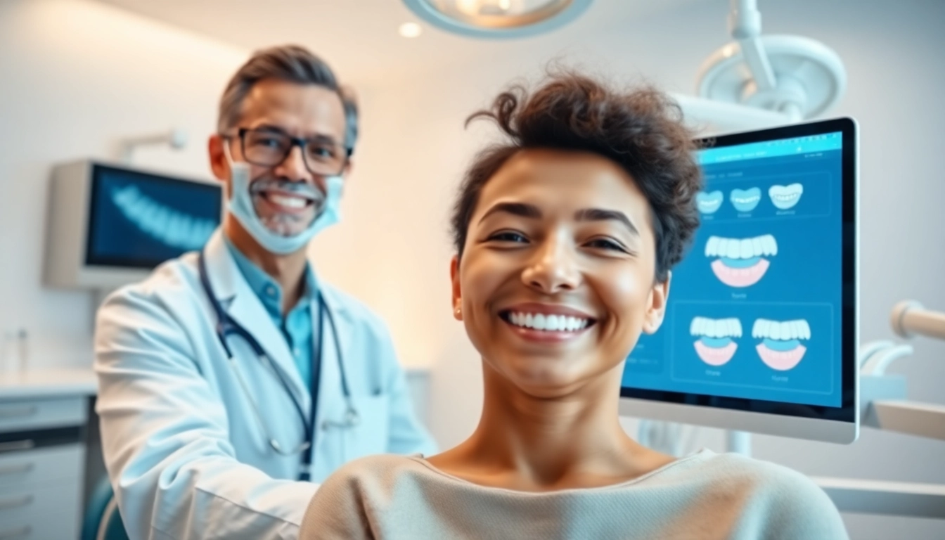 Patient consultation with an edmonton orthodontist demonstrating a smile transformation plan.