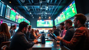 Discover top features of the best sportsbooks in Mexico showcasing vibrant sportsbook atmosphere and engaged bettors.