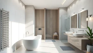 Erleben Sie die hochwertigen Badezimmerlösungen von sonni sanitär GmbH in einer modernen Badumgebung.