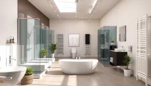 Sonni sanitär GmbH bietet hochwertige Badezimmerprodukte in einem modernen Showroom an.