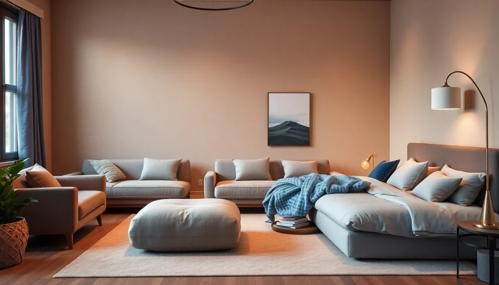 Cuscini per letto eleganti e confortevoli arrangiati su un letto moderno, ideali per migliorare il riposo.