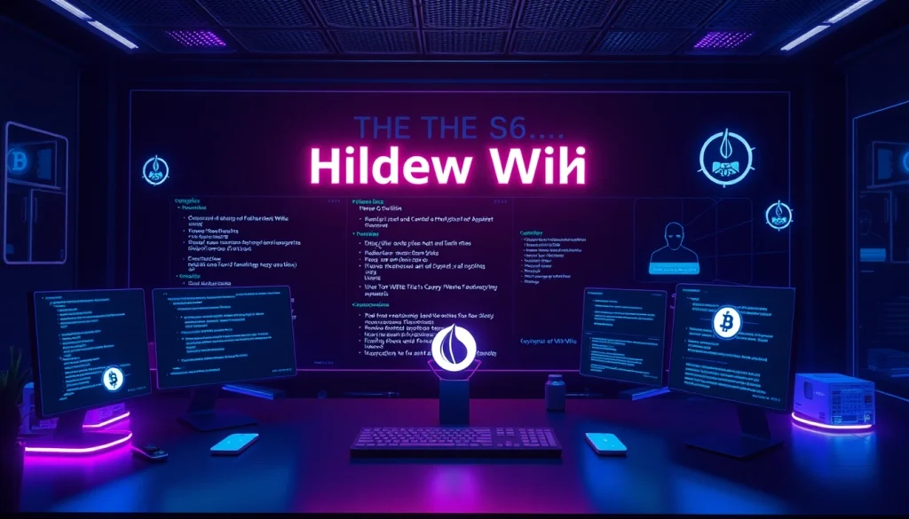 Explore the hidden wiki 2026 in a modern digital environment showcasing .onion links and cryptocurrency.
