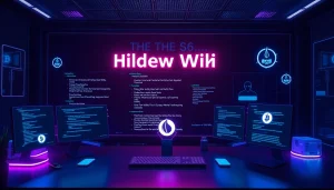 Explore the hidden wiki 2026 in a modern digital environment showcasing .onion links and cryptocurrency.