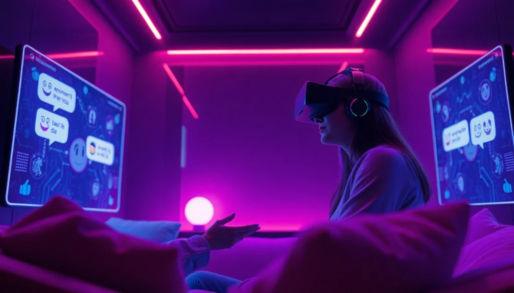 Experience AI sex interactions in a modern, immersive digital space.