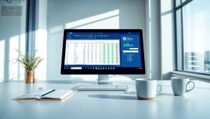 WPS Office 软件在现代化、专业的办公环境中展示。