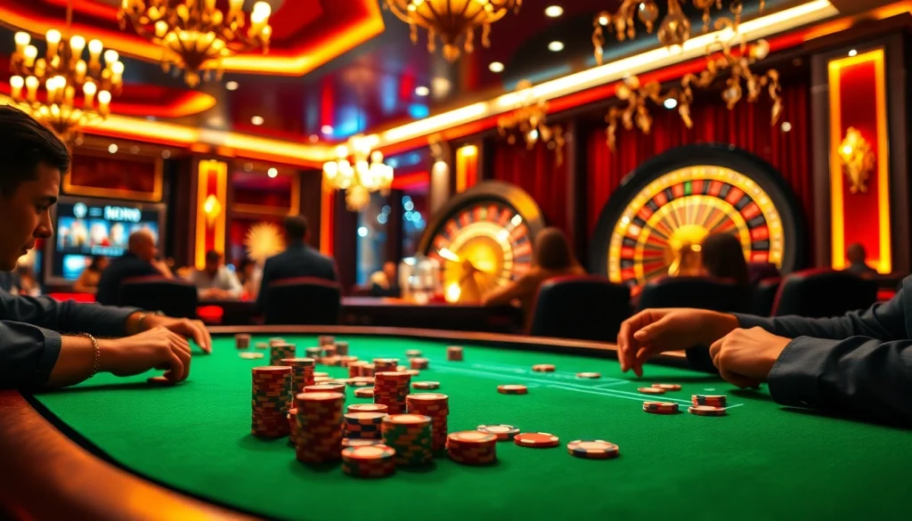 Intense card play at a poker table reflecting the hidden wiki's links to the dark gambling world.