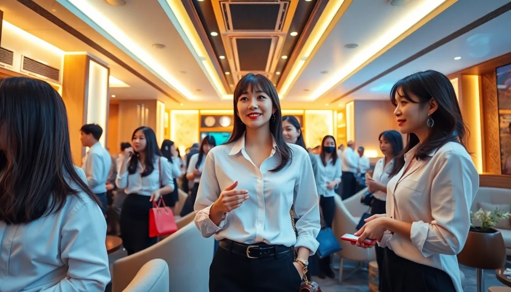 Inviting ambiance at 인계동셔츠룸 with stylish managers and luxurious decor.