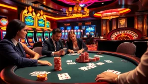 Experience the thrill of gaming at u888 com with an engaging poker table scene.