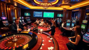 Những người chơi cá cược tận hưởng không khí hồi hộp của một sòng bạc trong khi sử dụng ứng dụng Bet VIP để đặt cược và theo dõi các trò chơi.