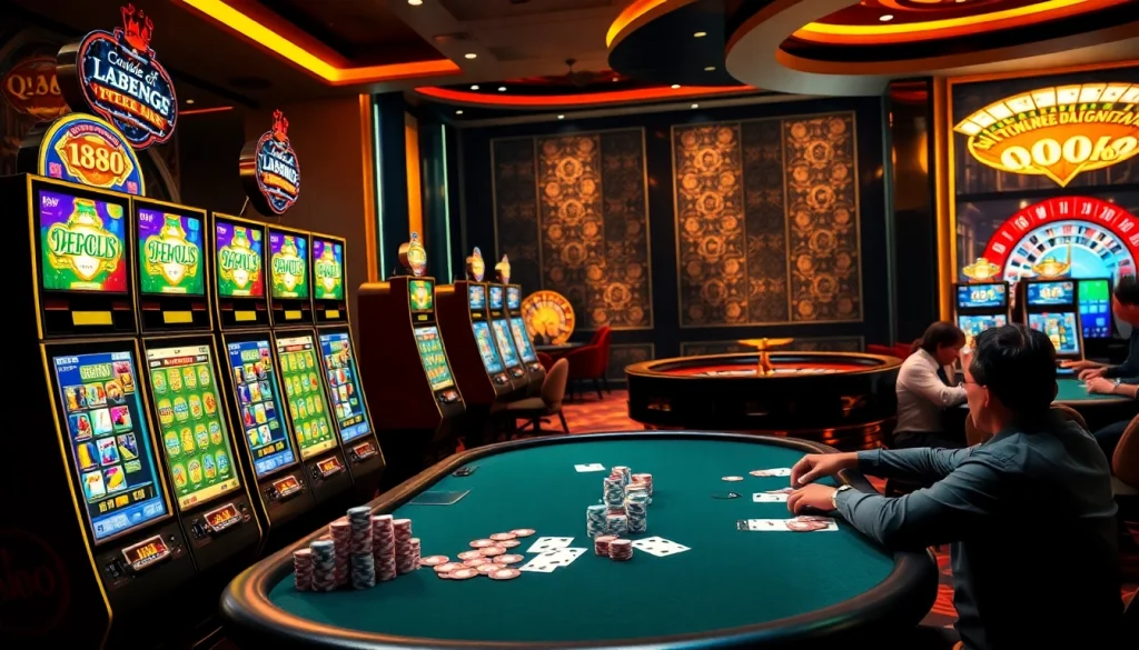 Experience the excitement of QH88 casino with luxurious tables and thrilling games.
