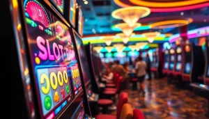 Menangkan jackpot dengan slot depo 1000 yang menarik dalam suasana kasino yang ceria.