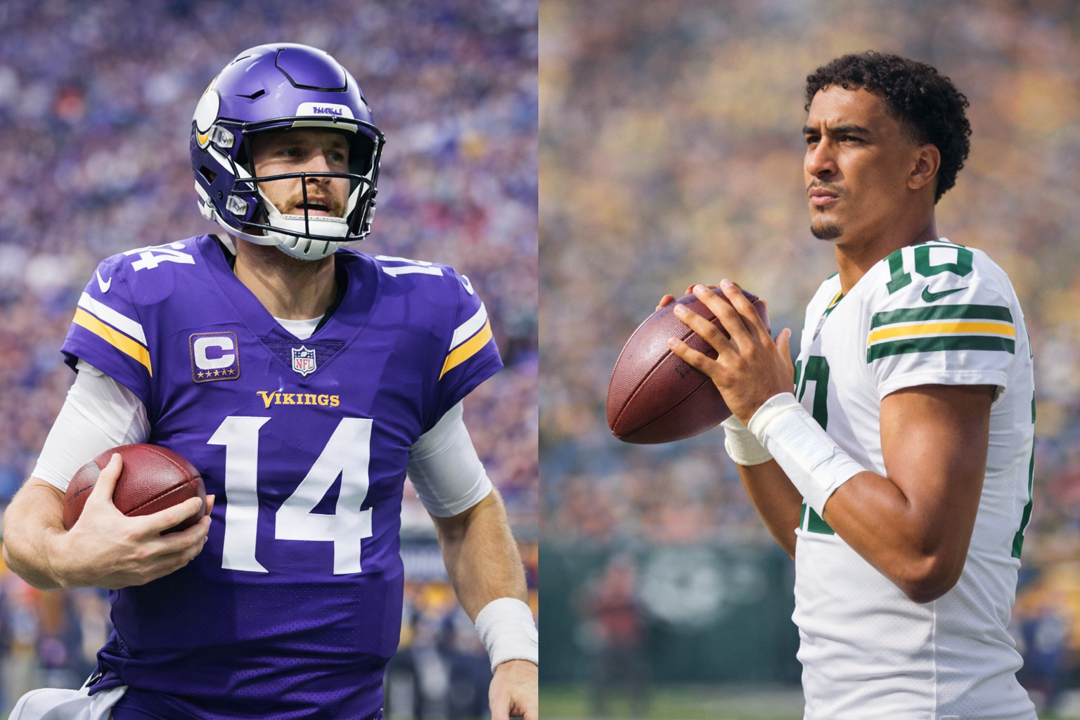 vikings packers spread